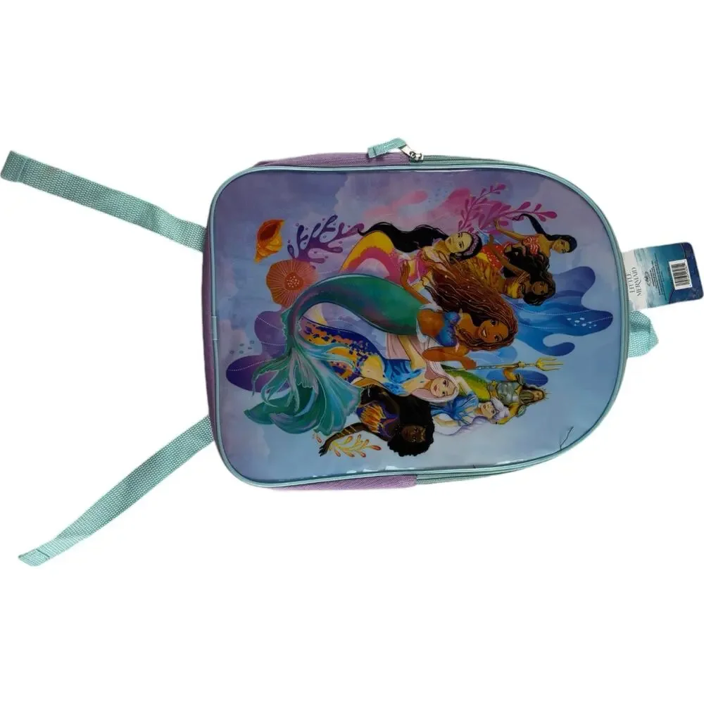 Disney The Little Mermaid Backpack Kids Girls Purple Mint Green New